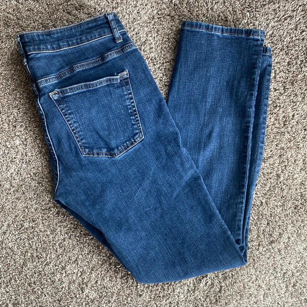 Warp + Weft Amsterdam Slim AMS Men’s Skinny Leg Blue Jeans, size 32 x 32